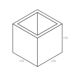 Besser Block Half 190 x 190 x 190 Masonry Concrete Grey Block