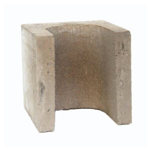 Besser Block Half End 190 x 190 x 190 Masonry Concrete Grey Block
