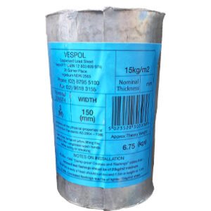 Lead Dampcourse 150mm x 3m Flashing 15kg/m2 Vespol