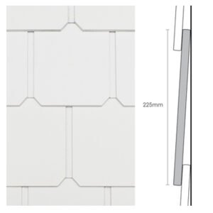 Weathertex Classic Wall Shingles Plus 225 x 9.5 x 1195mm Smooth